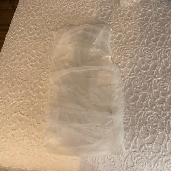 Nasty Gal Dresses & Skirts - NWT white mesh corset dress